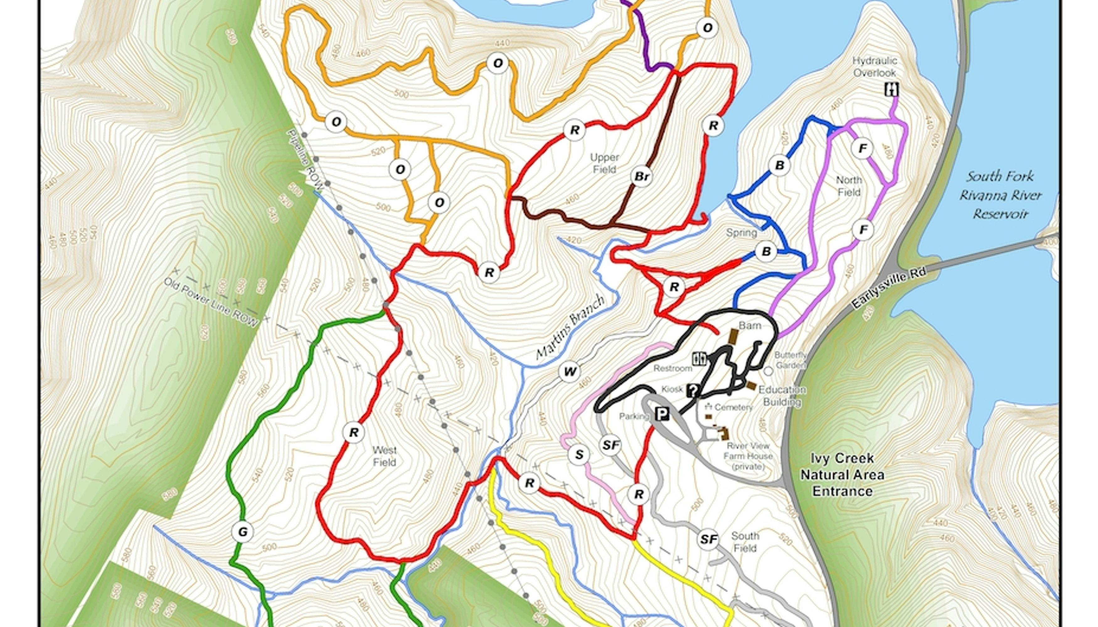 Ivy Creek Trail Map