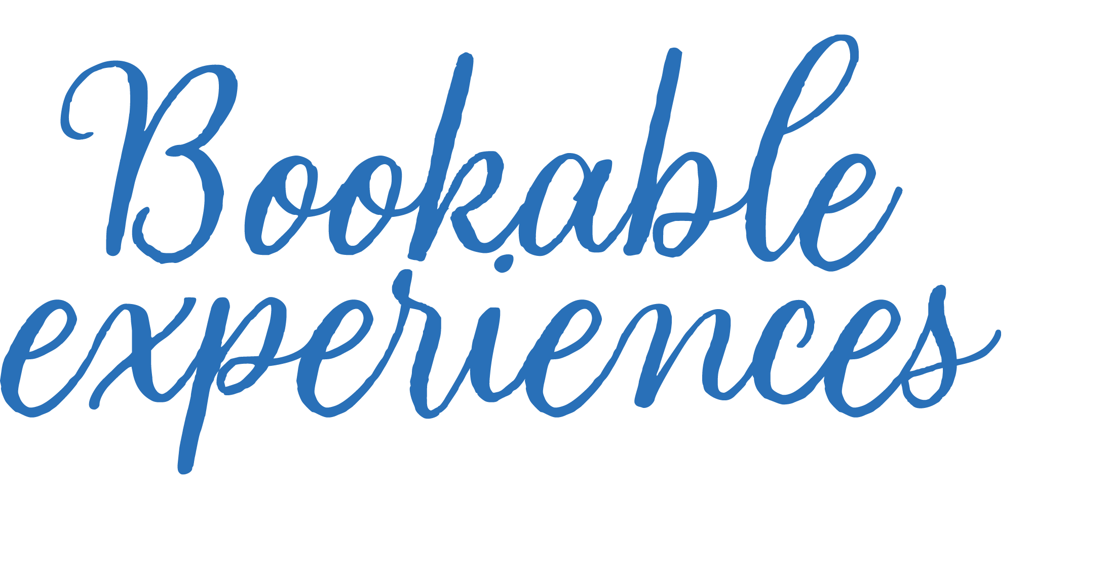 Bookable Experieces Link